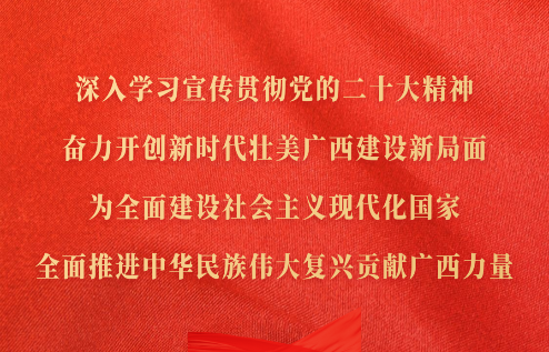 深入學(xué)習(xí)宣傳貫徹黨的二十大精神，奮力開(kāi)創(chuàng)新時(shí)代壯美廣西建設(shè)新局面，為全面建設(shè)社會(huì)主義現(xiàn)代化國(guó)家、全面推進(jìn)中華民族偉大復(fù)興貢獻(xiàn)廣西力量